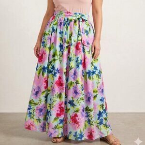 Floral Maxi Skirt XL